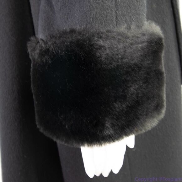 Vintage Steve by Searle black swing full length coat, vintage size 2, USA made - Picture 11 of 16